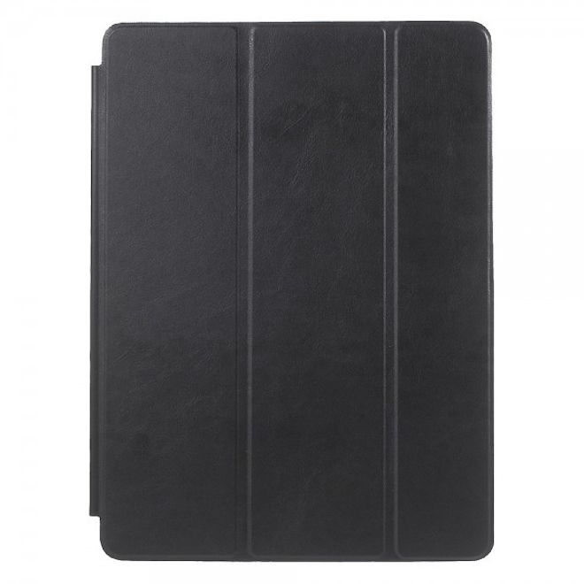 iPad Pro 12.9 Dreifach faltbare Leder Cover Hülle - schwarz