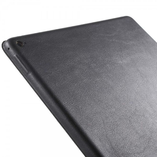 iPad Pro 12.9 Dreifach faltbare Leder Cover Hülle - schwarz