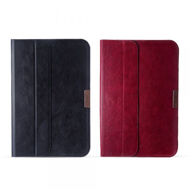 iPad Pro 12.9 Totu Gentlemen Series Elegant Leather Case Cover - red