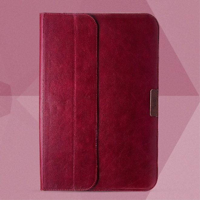 iPad Pro 12.9 Totu Gentlemen Series Elegant Leather Case Cover - red