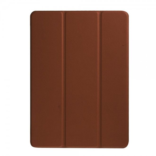 Étui en cuir à trois volets pour iPad Pro 9,7 pouces avec fonction support - Marron