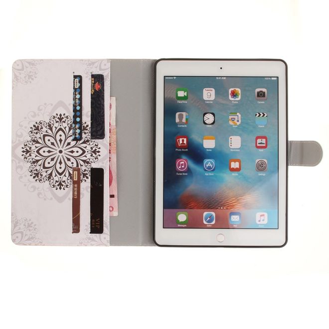 Étui pour iPad Pro 9,7 pouces - Étui en cuir - Fonction support - Mandala