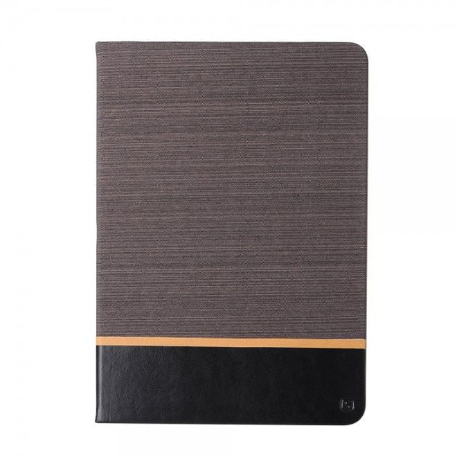 iPad Pro 9.7 Zweifarbige Leder Smart Case Hülle mit stoffartiger Textur - kaffeefarben