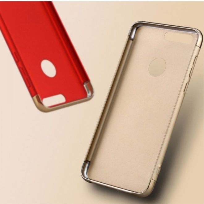 iPaky - Huawei Honor 8 Hülle - Cover aus Plastik - 3 in 1 ausklappbar - rot