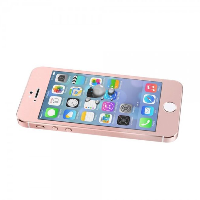 iPhone 5/5S/SE Schutzglas - Siebdruck - rosagold