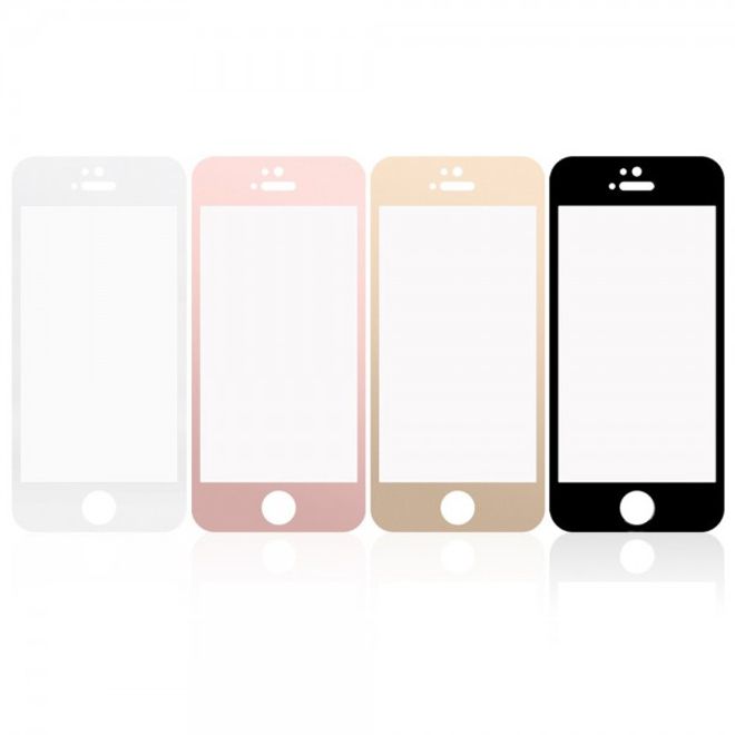 iPhone 5/5S/SE Schutzglas - Siebdruck - rosagold