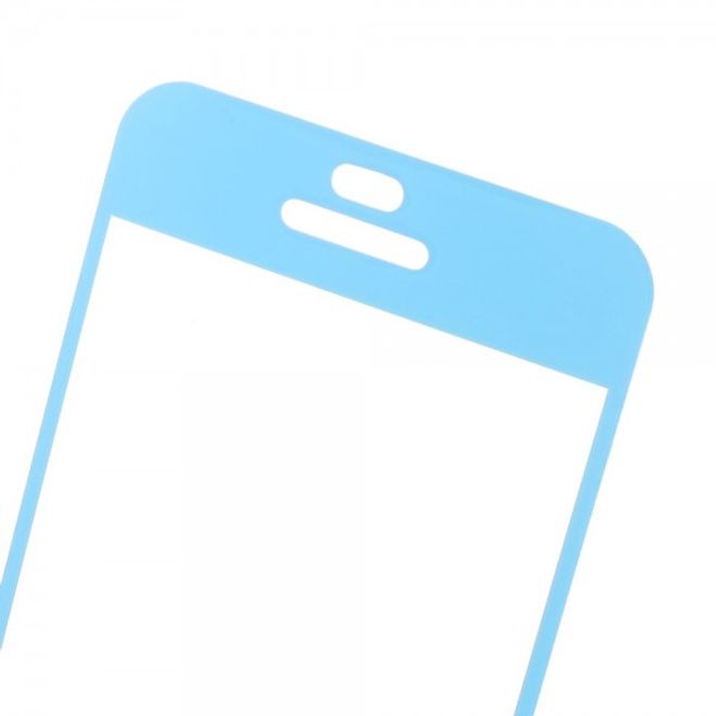 iPhone 5C Schutzfolie mit farbigem Rand von Comma - blau