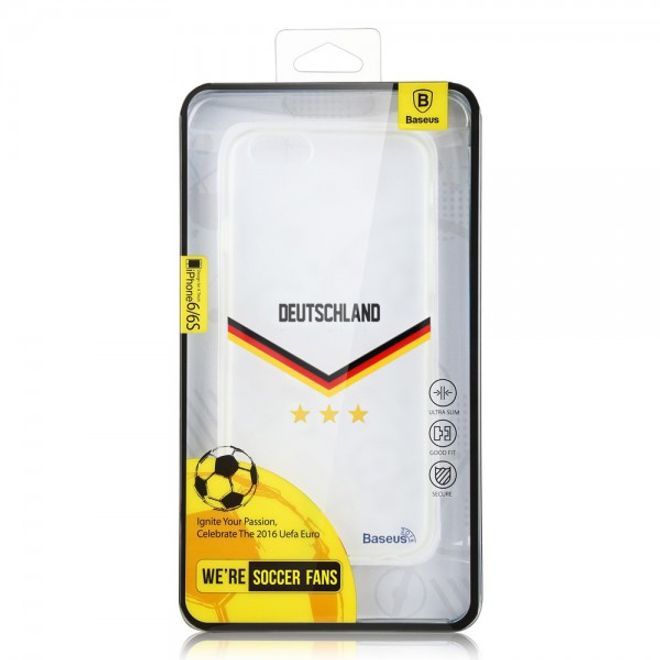 iPhone 6/6S Baseus Flag Series Elastische Plastik Cover Hülle mit Deutschland Flagge