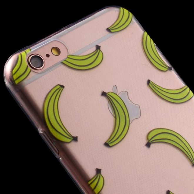 iPhone 6/6S Handyhülle - TPU Soft Case - viele kleinen Bananen