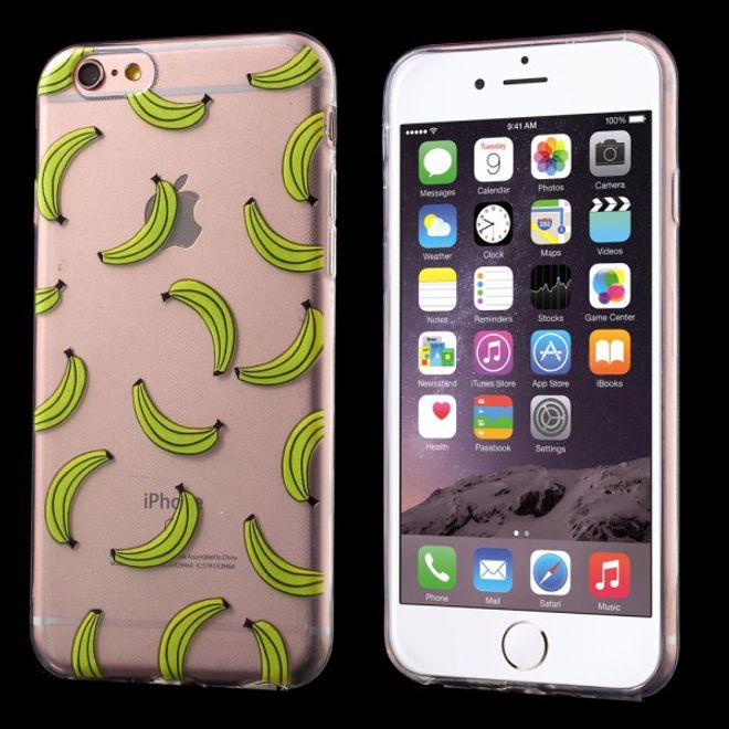 iPhone 6/6S Handyhülle - TPU Soft Case - viele kleinen Bananen