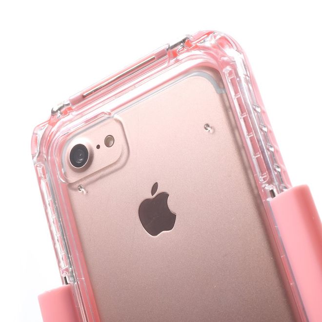 Coque pour iPhone SE (2022) / SE (2020) / 8 / 7 / 6S / 6 - Plastique - Étanche - Certifiée IP68 - Rose