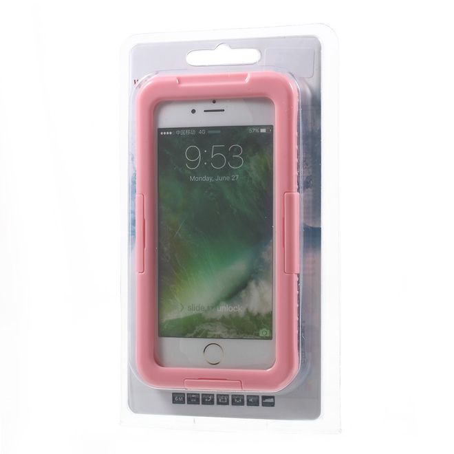 Coque pour iPhone SE (2022) / SE (2020) / 8 / 7 / 6S / 6 - Plastique - Étanche - Certifiée IP68 - Rose