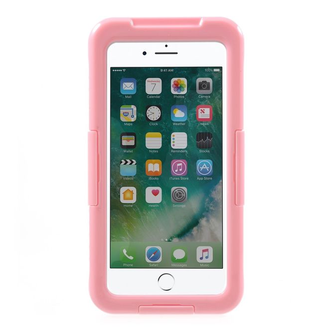 Coque pour iPhone SE (2022) / SE (2020) / 8 / 7 / 6S / 6 - Plastique - Étanche - Certifiée IP68 - Rose