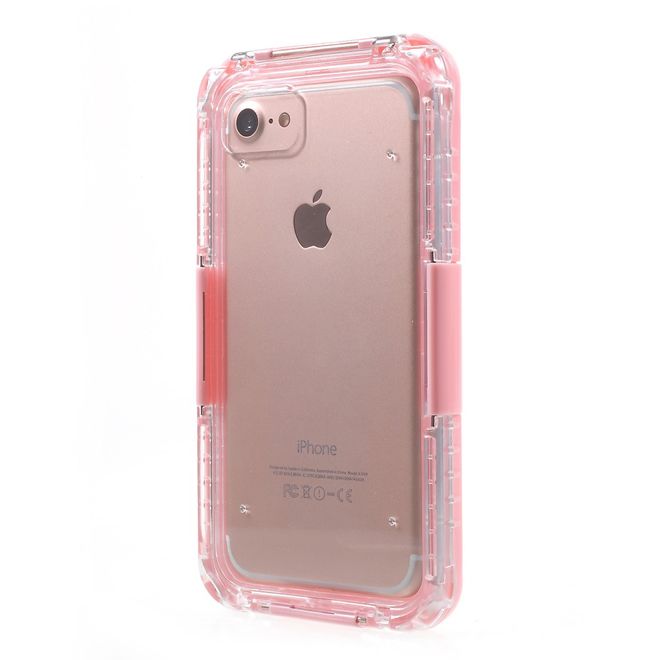 Coque pour iPhone SE (2022) / SE (2020) / 8 / 7 / 6S / 6 - Plastique - Étanche - Certifiée IP68 - Rose