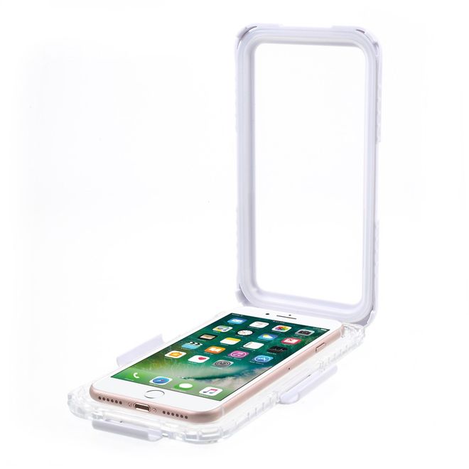 Coque pour iPhone SE (2022) / SE (2020) / 8 / 7 / 6S / 6 - Plastique - Étanche - Certifiée IP68 - Blanche