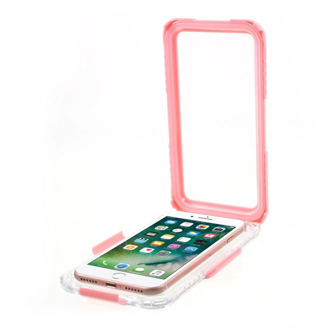 Coque pour iPhone SE (2022) / SE (2020) / 8 / 7 / 6S / 6 - Plastique - Étanche - Certifiée IP68 - Rose