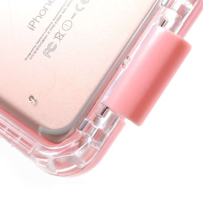 Coque pour iPhone SE (2022) / SE (2020) / 8 / 7 / 6S / 6 - Plastique - Étanche - Certifiée IP68 - Rose