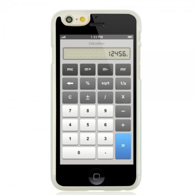 iPhone 6/6S Hart Plastik Case Handyhülle mit Computer Taschenrechner
