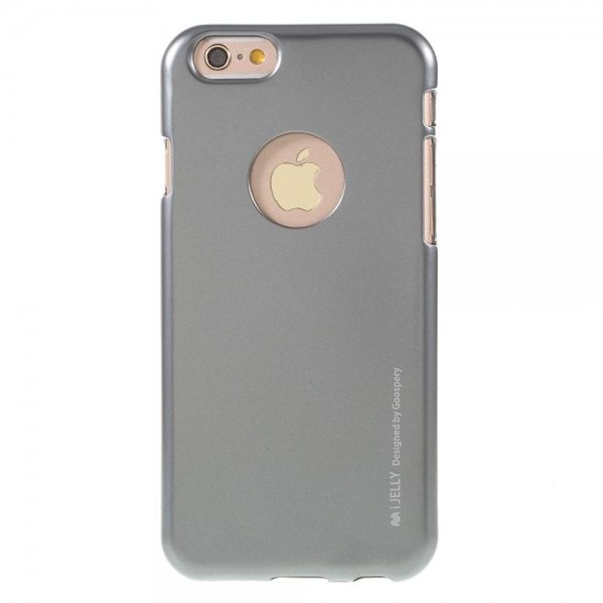 Goospery - iPhone 6S/6 Handy Hülle - TPU Soft Case - i Jelly Metal Series - grau