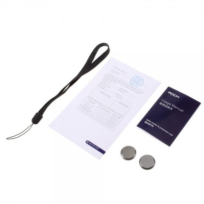 iPhone 6/6S Rock Easy Shot Series Plastik Case Hülle mit integriertem Bluetooth Kamera Auslöser und Ausschnitt für Linse