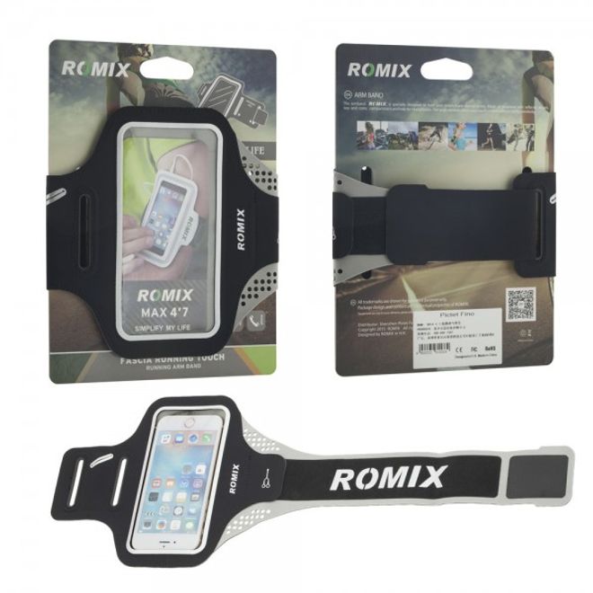 Support de jogging fin pour iPhone 6/6S par Romix - Bleu
