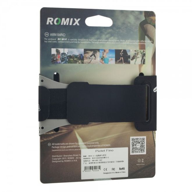 Support de jogging fin pour iPhone 6/6S par Romix - Bleu