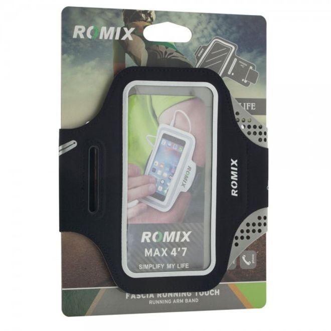 Support de jogging fin pour iPhone 6/6S par Romix - Bleu