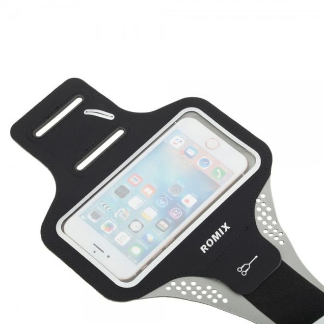 Support de jogging fin pour iPhone 6/6S par Romix - Bleu