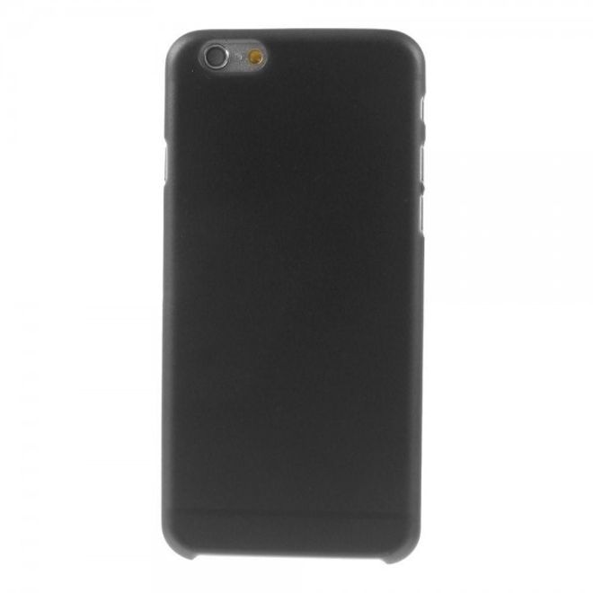 iPhone 6/6S Ultradünne, matte und elastische Plastik Cover Hülle - schwarz