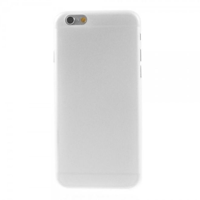iPhone 6/6S Ultradünne, matte und elastische Plastik Cover Hülle - weiss