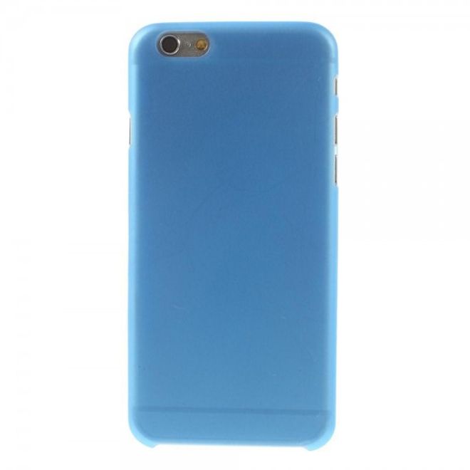 iPhone 6/6S Ultradünne, matte und elastische Plastik Cover Hülle - blau