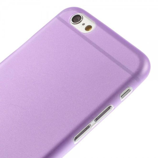 iPhone 6/6S Ultradünne, matte und elastische Plastik Cover Hülle - purpur