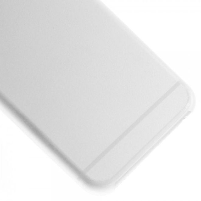 iPhone 6/6S Ultradünne, matte und elastische Plastik Cover Hülle - weiss