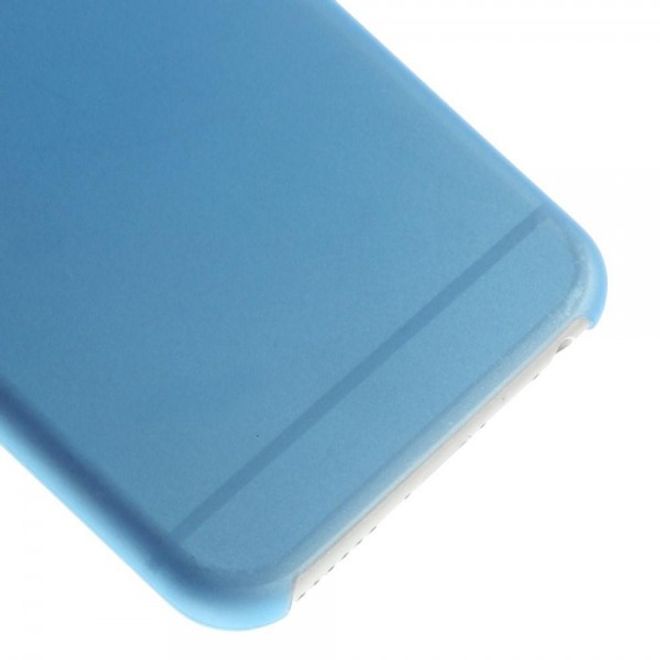 iPhone 6/6S Ultradünne, matte und elastische Plastik Cover Hülle - blau