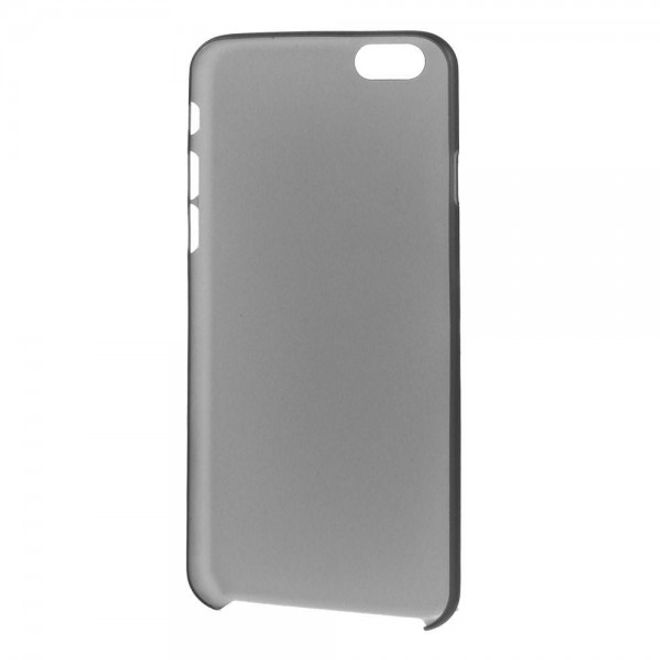 iPhone 6/6S Ultradünne, matte und elastische Plastik Cover Hülle - schwarz