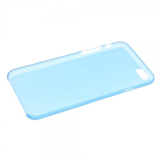 iPhone 6/6S Ultradünne, matte und elastische Plastik Cover Hülle - blau