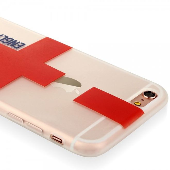 iPhone 6 Plus/6S Plus Baseus Flag Series Elastische Plastik Cover Hülle mit England Flagge