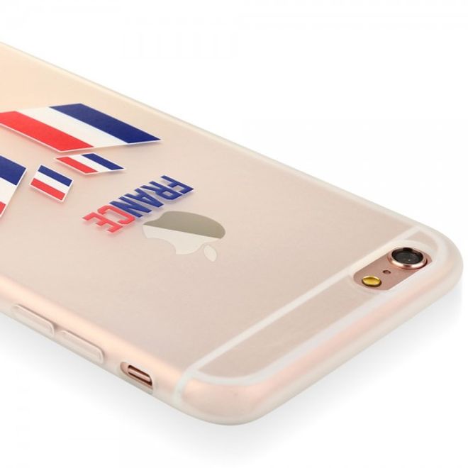 iPhone 6 Plus/6S Plus Baseus Flag Series Elastische Plastik Cover Hülle mit Frankreich Flagge