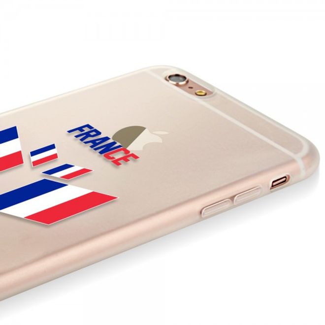 iPhone 6 Plus/6S Plus Baseus Flag Series Elastische Plastik Cover Hülle mit Frankreich Flagge