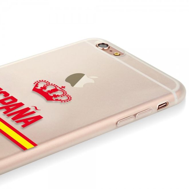 iPhone 6 Plus/6S Plus Baseus Flag Series Elastische Plastik Cover Hülle mit Spanien Flagge
