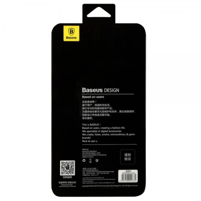 iPhone 6 Plus/6S Plus Baseus Lang Series Hart Plastik Case mit lederartigem Überzug - blau