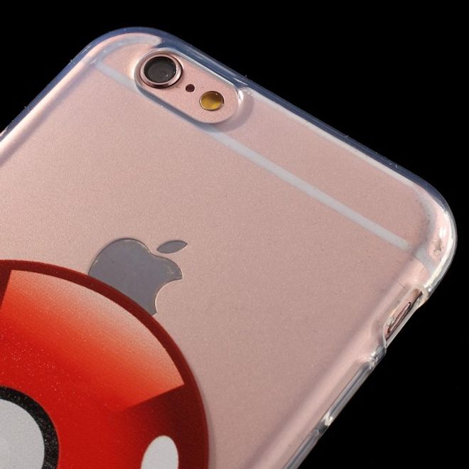 iPhone 6 Plus/6S Plus Elastic Plastic Case Rubber Cover with Large Poké Ball