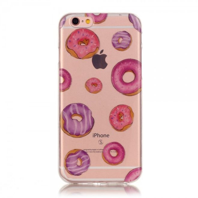iPhone 6 Plus/6S Plus Handyhülle - TPU Soft Case - feine Donuts