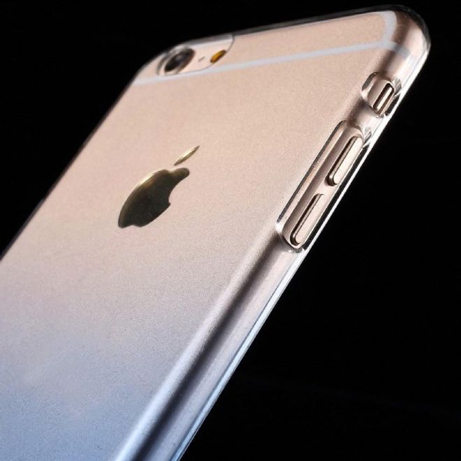 iPhone 6 Plus/6S Plus Kristallklares Hart Plastik Case mit Farbverlauf von Kavaro - blau