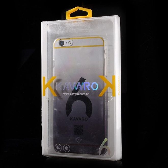 iPhone 6 Plus/6S Plus Kristallklares Hart Plastik Case mit Farbverlauf von Kavaro - schwarz