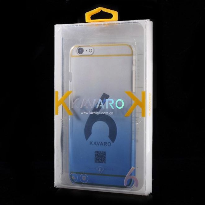 iPhone 6 Plus/6S Plus Kristallklares Hart Plastik Case mit Farbverlauf von Kavaro - blau