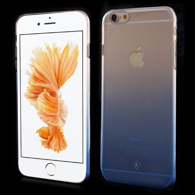 iPhone 6 Plus/6S Plus Kristallklares Hart Plastik Case mit Farbverlauf von Kavaro - blau