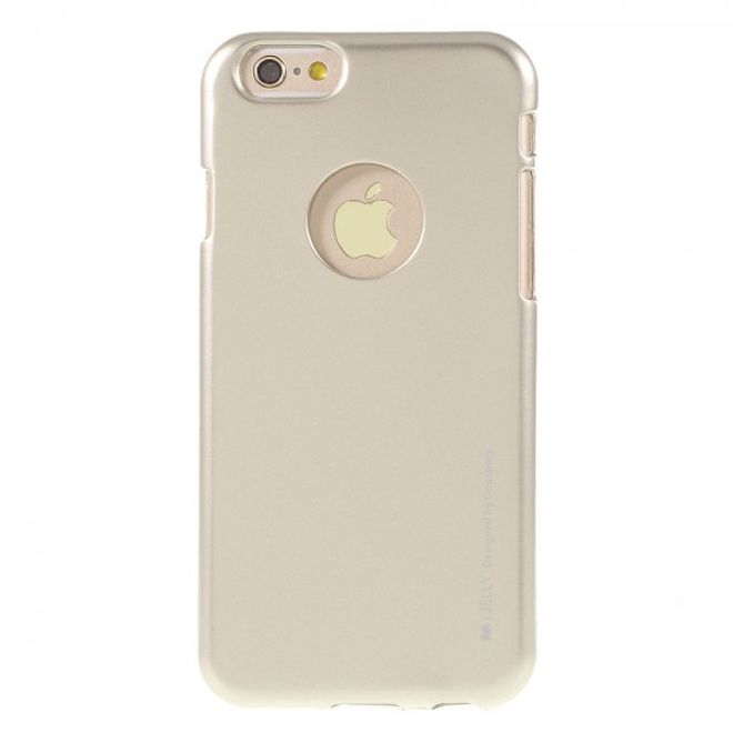 Goospery - iPhone 6S Plus/6 Plus Handy Hülle - TPU Soft Case - i Jelly Metal Series - gold