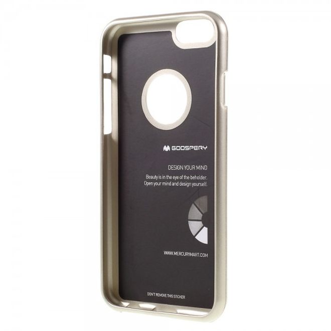 Goospery - iPhone 6S Plus/6 Plus Handy Hülle - TPU Soft Case - i Jelly Metal Series - gold