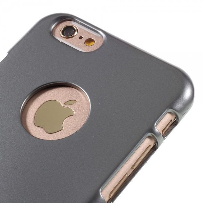Goospery - iPhone 6S Plus/6 Plus Handy Hülle - TPU Soft Case - i Jelly Metal Series - grau